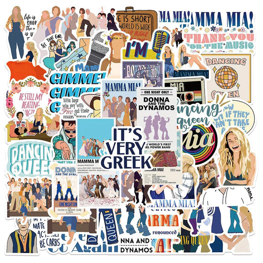 Mamma Mia Movie Stickers Pack-GraffitiWallArt