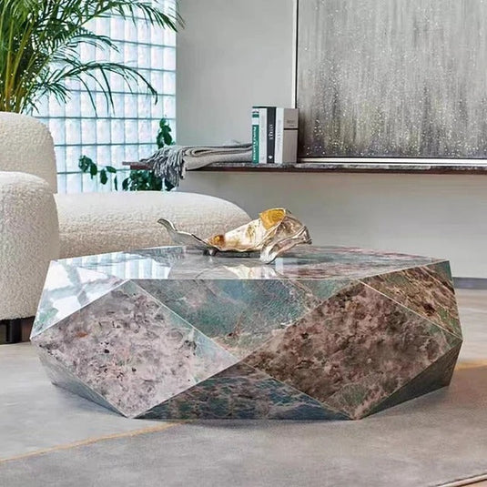 Marble Diamond Designer Coffee Table-GraffitiWallArt