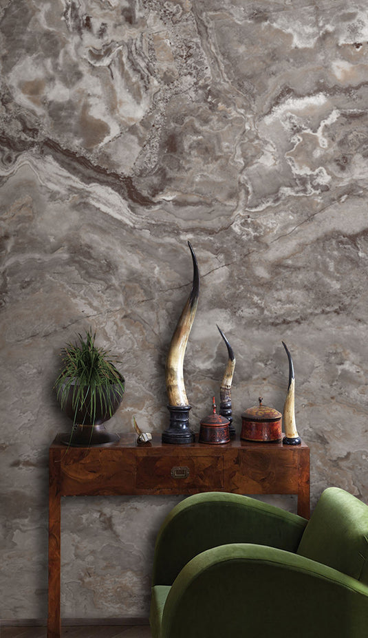 Marble Flow Wallpaper Mural-GraffitiWallArt