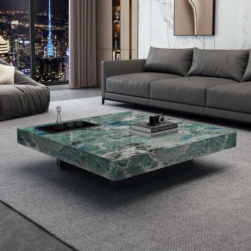 Marble Gloss Coffee Table-GraffitiWallArt