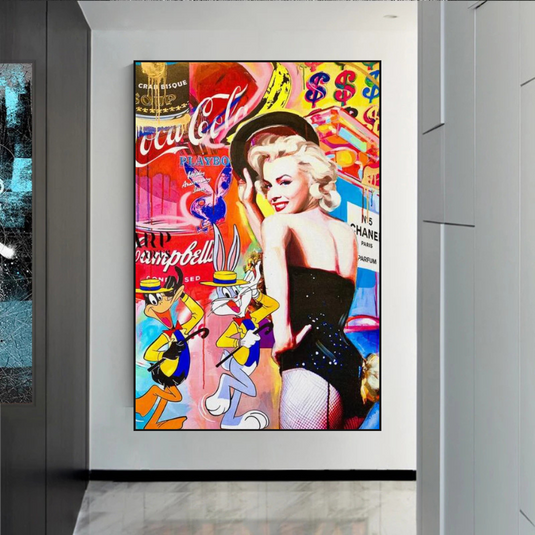 Marilyn Dancer Wall Art: Bugs Bunny – Discover Memorable Art-GraffitiWallArt