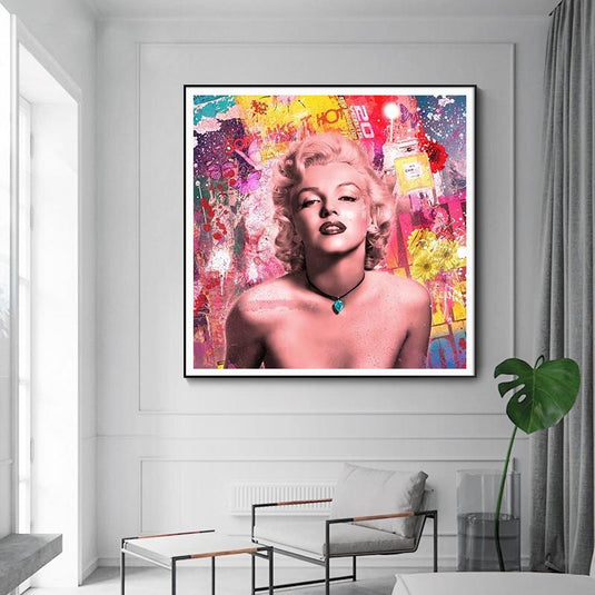 Marilyn Monroe Pop Icon Wall Art: Celebrate the Legend-GraffitiWallArt