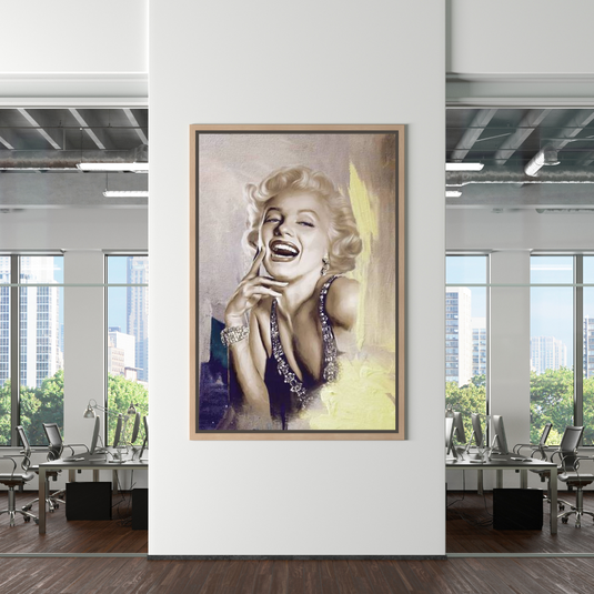 Marilyn Monroe Smile Queen Canvas Wall Art-GraffitiWallArt