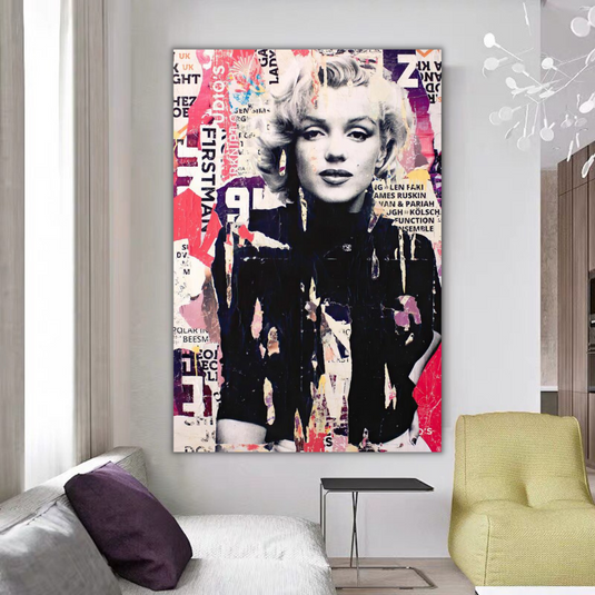 Marilyn Monroe Street Art: Depiction & Unique Interpretation-GraffitiWallArt