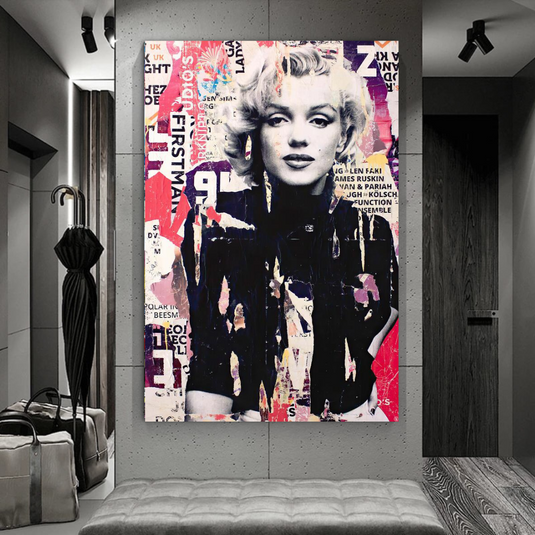 Marilyn Monroe Street Art: Depiction & Unique Interpretation-GraffitiWallArt