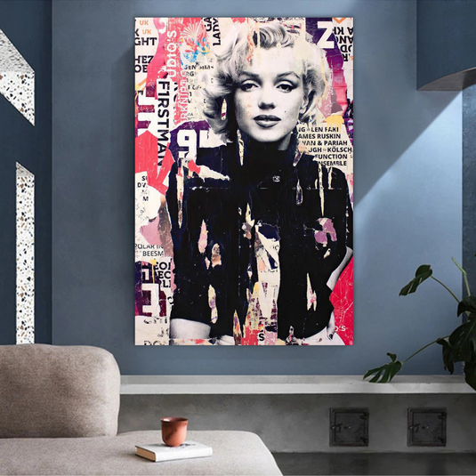 Marilyn Monroe Street Art: Depiction & Unique Interpretation-GraffitiWallArt