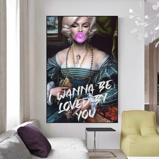 Marilyn Monroe Street Pop Wall Art ‚Äì Unique D√©cor-GraffitiWallArt