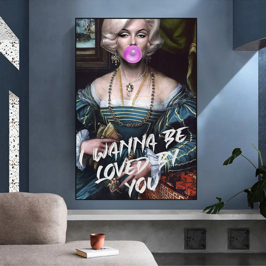 Marilyn Monroe Street Pop Wall Art ‚Äì Unique D√©cor-GraffitiWallArt