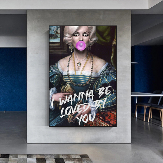 Marilyn Monroe Street Pop Wall Art ‚Äì Unique D√©cor-GraffitiWallArt