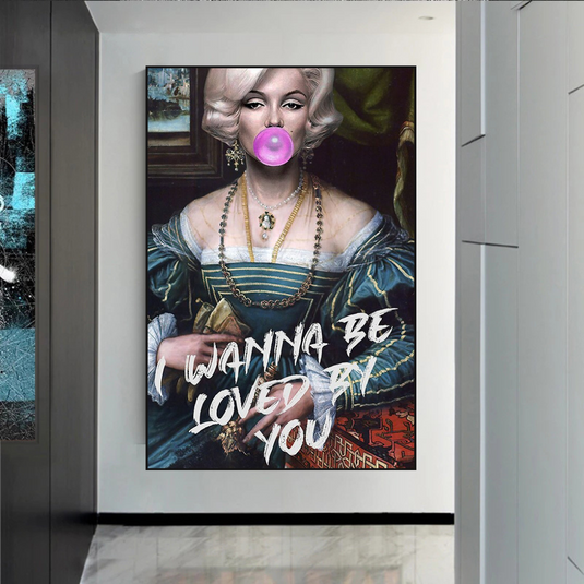 Marilyn Monroe Street Pop Wall Art ‚Äì Unique D√©cor-GraffitiWallArt