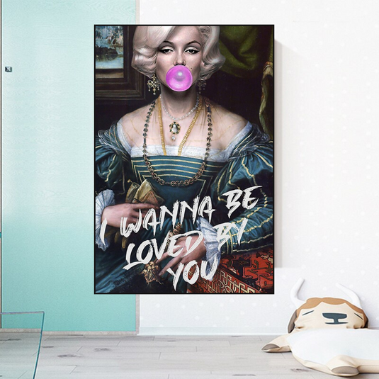 Marilyn Monroe Street Pop Wall Art ‚Äì Unique D√©cor-GraffitiWallArt