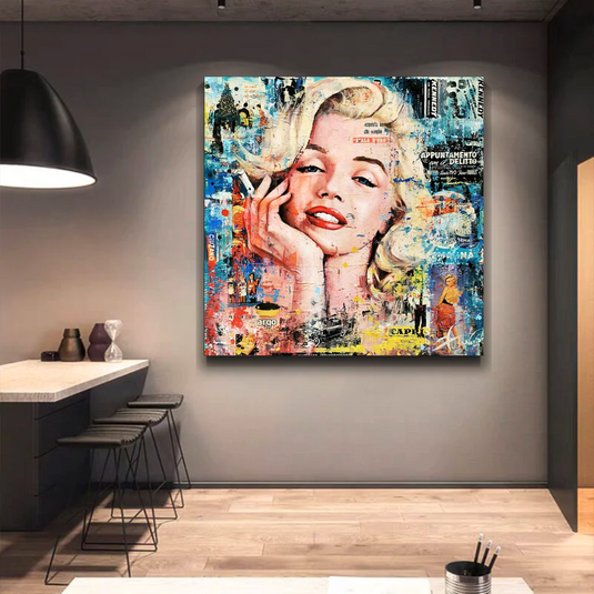 Marilyn Monroe Style Icon Pop Art: A Timeless Tribute-GraffitiWallArt