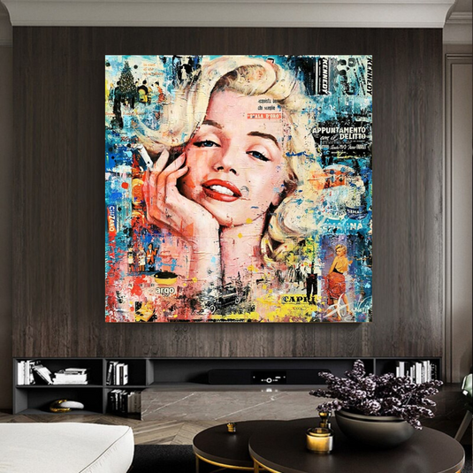 Marilyn Monroe Style Icon Pop Art: A Timeless Tribute-GraffitiWallArt