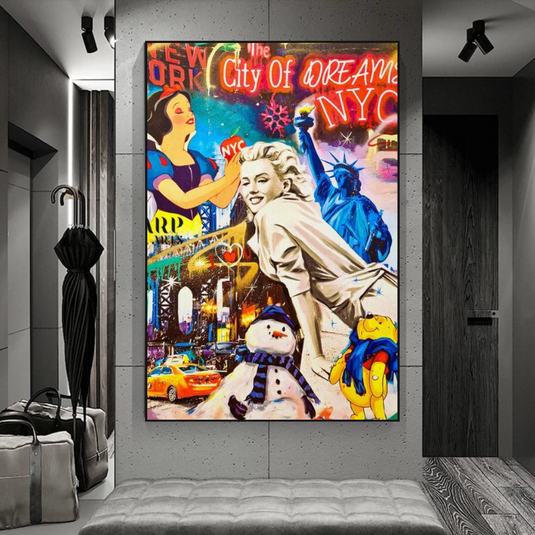 Marilyn n Alice Street Style Art - Elevate your home decor-GraffitiWallArt