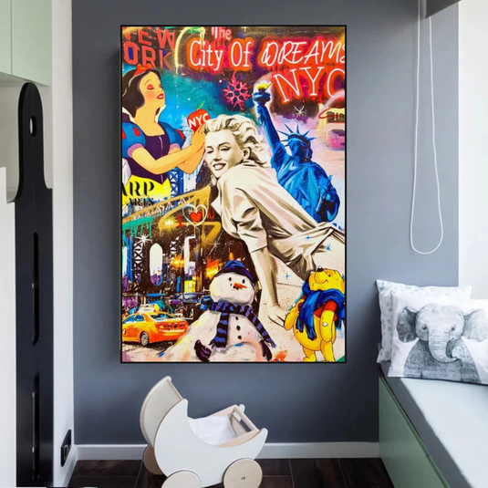 Marilyn n Alice Street Style Art - Elevate your home decor-GraffitiWallArt