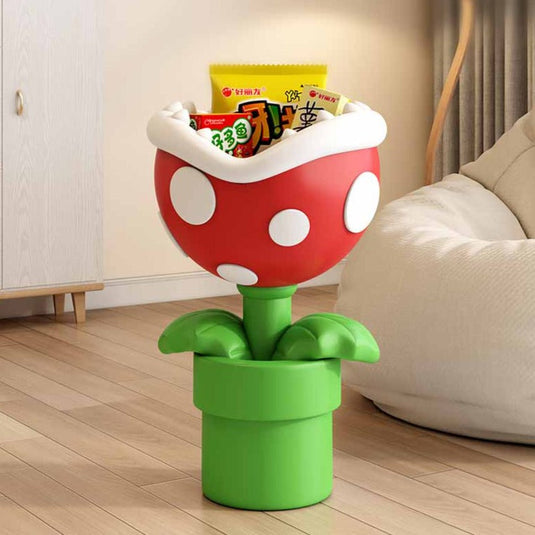 Mario Flower Statue: Unique Ornament for Mario Fans-GraffitiWallArt