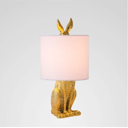 Masked Rabbit Resin Table Lamp - Illuminate Your Space-GraffitiWallArt