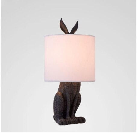 Masked Rabbit Resin Table Lamp - Illuminate Your Space-GraffitiWallArt