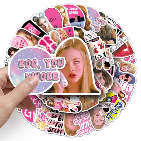 Mean Girl Movie Stickers Pack-GraffitiWallArt