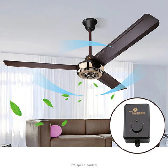 Metal Blades Pendant Ceiling Fan-GraffitiWallArt