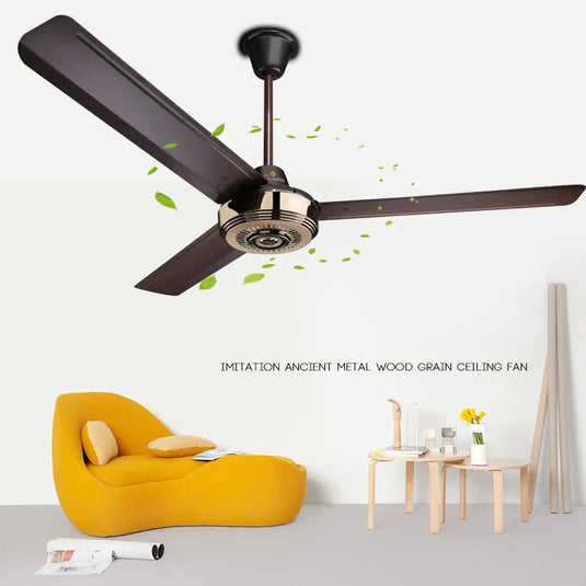 Metal Blades Pendant Ceiling Fan-GraffitiWallArt