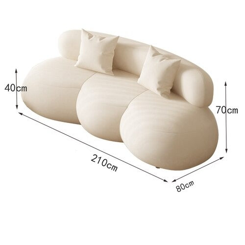 Meubles Curved Bubble Puff Sofa Set - Perfect Addition-GraffitiWallArt