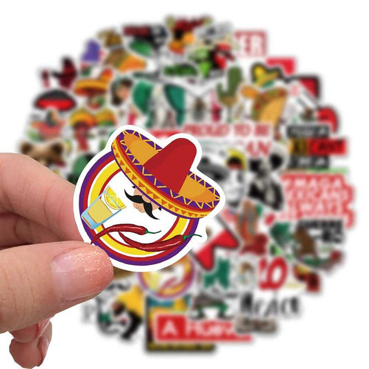 Mexico Stickers Pack: Vibrant and Authentic Designs-GraffitiWallArt