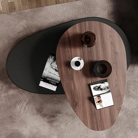 Minimalist Designer Pebbles Coffee Table-GraffitiWallArt