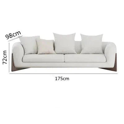 Minimalist XXL Wood Arches Sofa Set-GraffitiWallArt