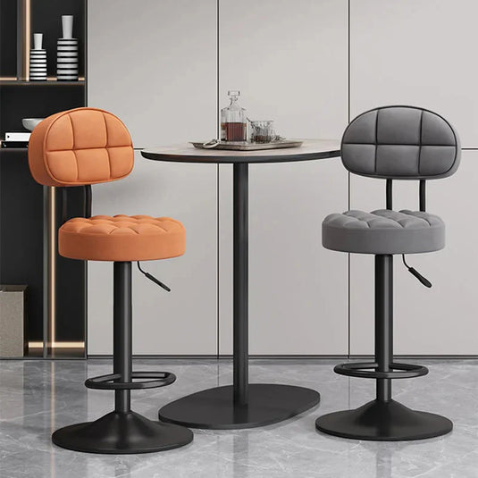 Minimalistic Swivel Bar Stool Adjustable-GraffitiWallArt