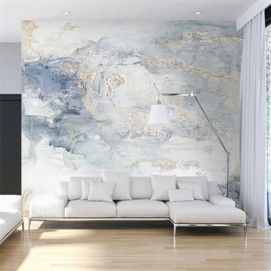 Misty Marble Wallpaper Mural - Enhance Your Walls-GraffitiWallArt