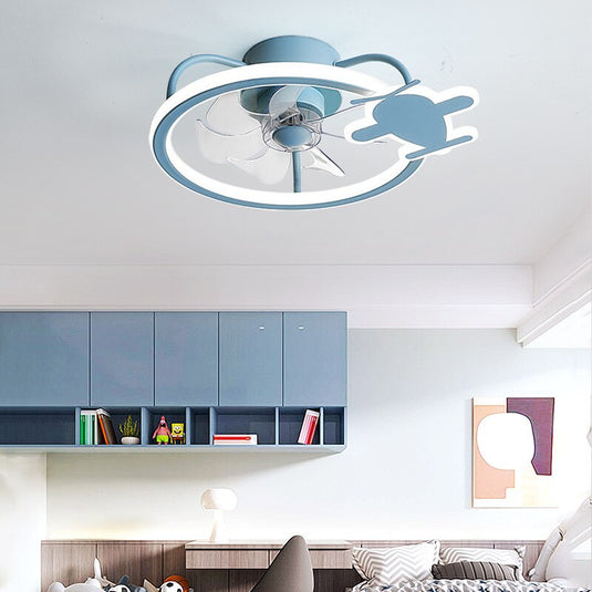 Modern Aircraft Ceiling Fan - Airplane Light with Fan-GraffitiWallArt