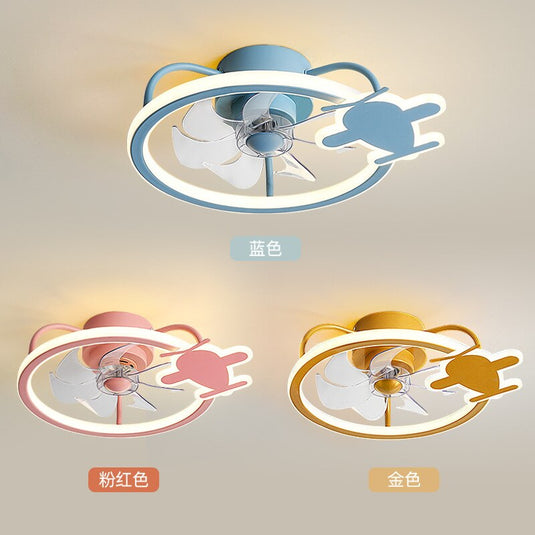 Modern Aircraft Ceiling Fan - Airplane Light with Fan-GraffitiWallArt