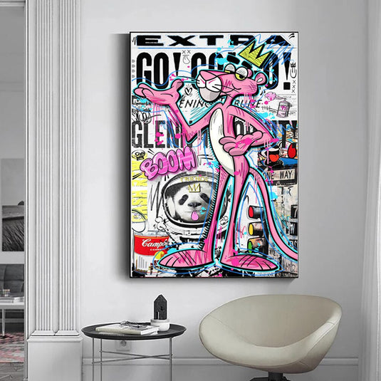 Modern Artistry - Pink Panther Poster-GraffitiWallArt