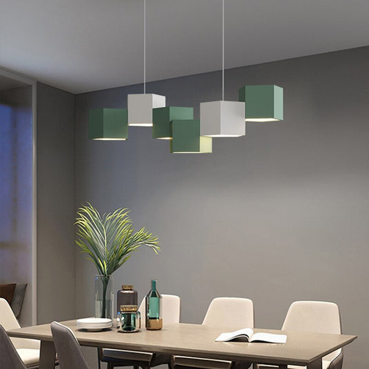 Modern Chandelier Lighting Blocks Pendant Light-GraffitiWallArt