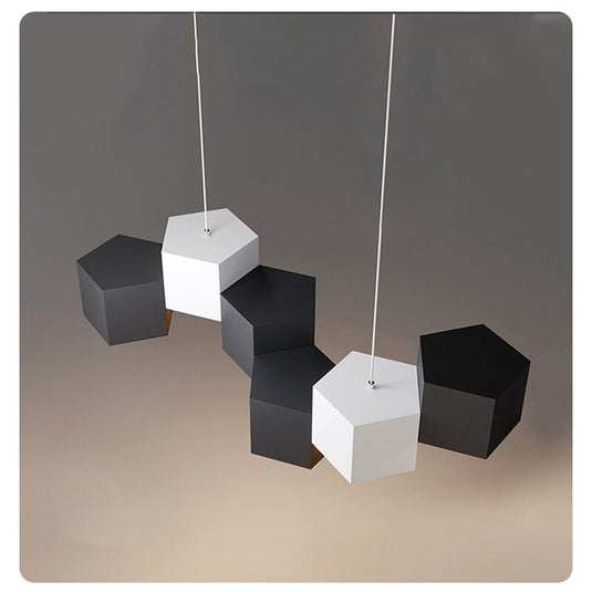 Modern Chandelier Lighting Blocks Pendant Light-GraffitiWallArt