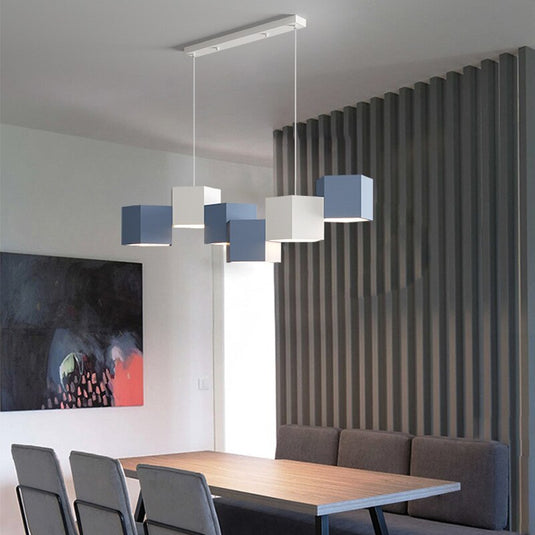 Modern Chandelier Lighting Blocks Pendant Light-GraffitiWallArt