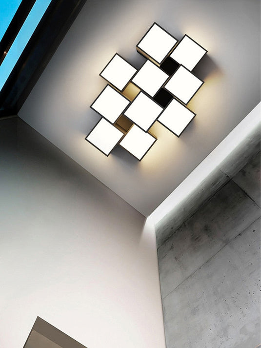 Modern LED Blocks Ceiling Light-GraffitiWallArt