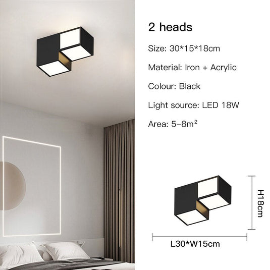 Modern LED Blocks Ceiling Light-GraffitiWallArt