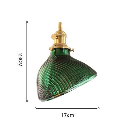 Modern Loft Pure Copper Lamp Holder Green Light-GraffitiWallArt