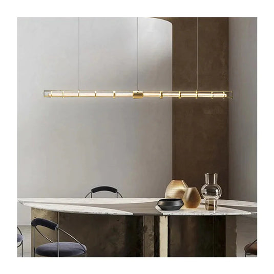 Modern Minimalist Strip LED Pendant Light-GraffitiWallArt