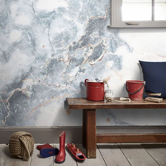 Modern Simple Marble Wallpaper for Home Wall Decor-GraffitiWallArt