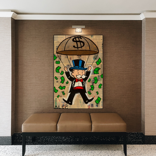 Money Rain Millionaire - Alec Monopoly Wall Art-GraffitiWallArt