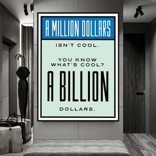 Monopoly Canvas Wall Art: Exclusive Billion Dollars-GraffitiWallArt