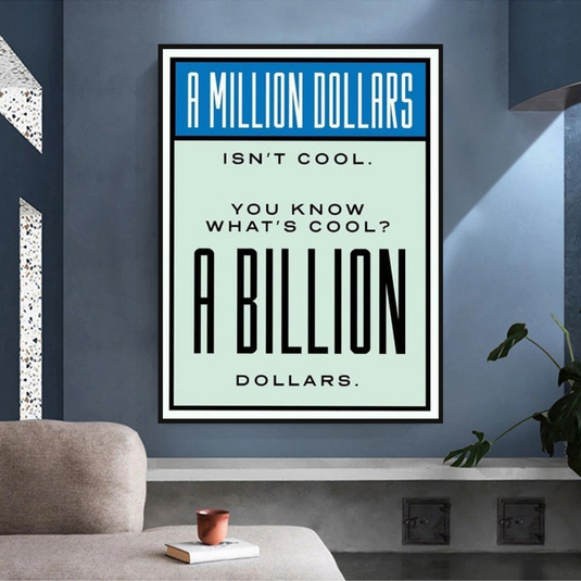 Monopoly Canvas Wall Art: Exclusive Billion Dollars-GraffitiWallArt