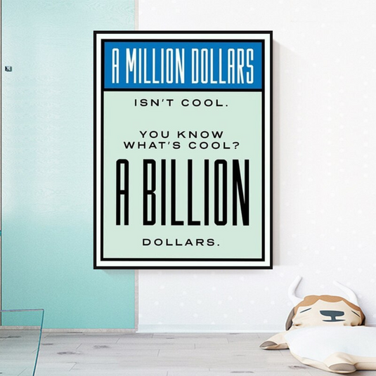 Monopoly Canvas Wall Art: Exclusive Billion Dollars-GraffitiWallArt