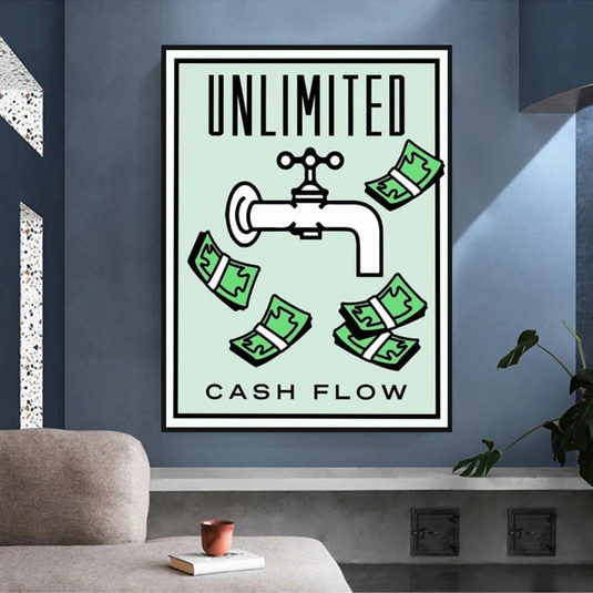 Monopoly Canvas Wall Art for Enhancing Cash Flow-GraffitiWallArt