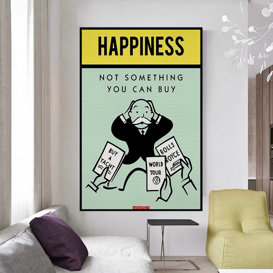 Monopoly Canvas Wall Art: Not Something You Can Buy-GraffitiWallArt