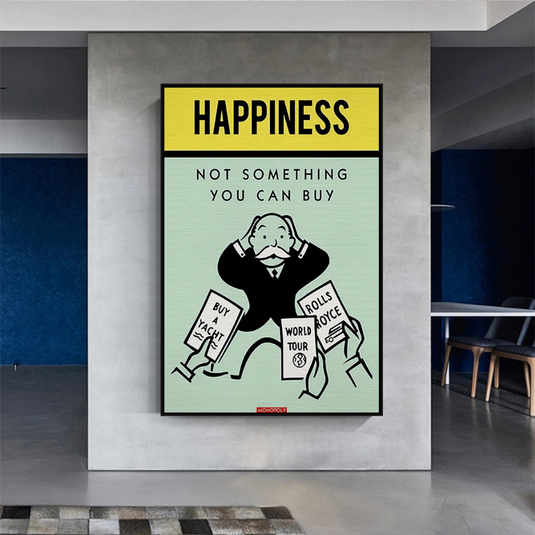 Monopoly Canvas Wall Art: Not Something You Can Buy-GraffitiWallArt