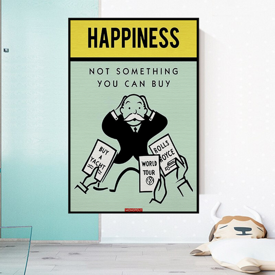 Monopoly Canvas Wall Art: Not Something You Can Buy-GraffitiWallArt